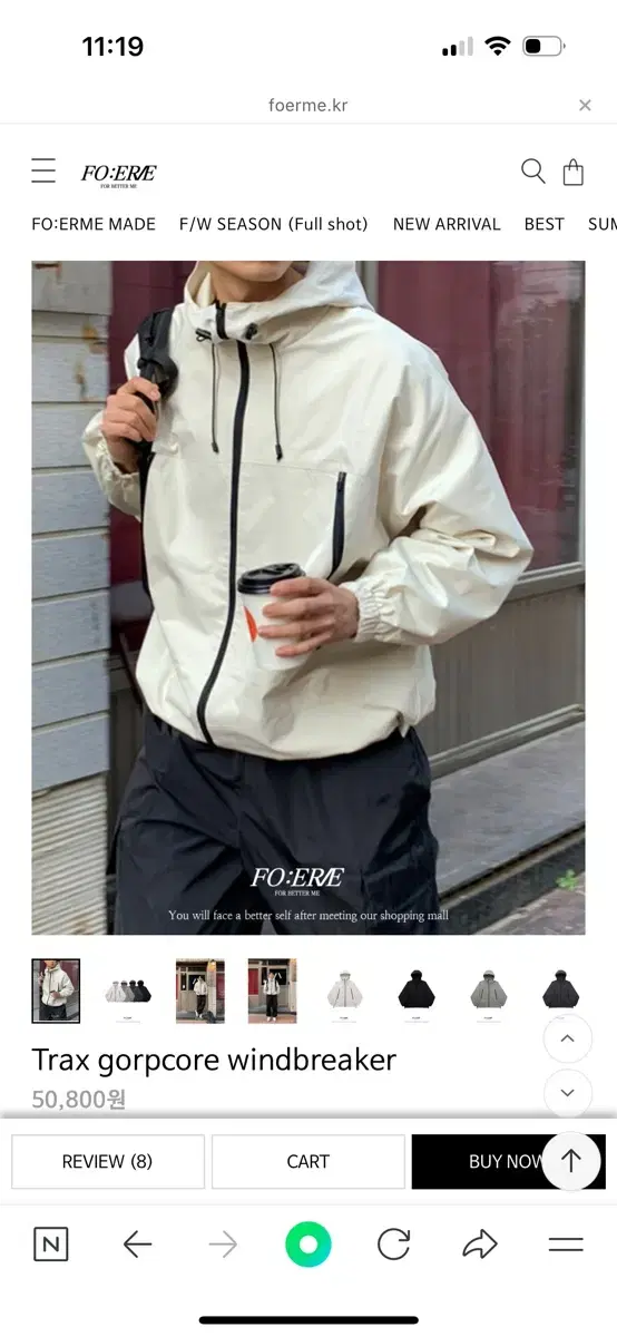 1993studio Small Logo Windbreaker Black ☆1993studio☆SMALL